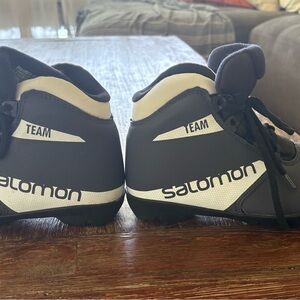 Salomon Black and White Cross Country Boots -Kids